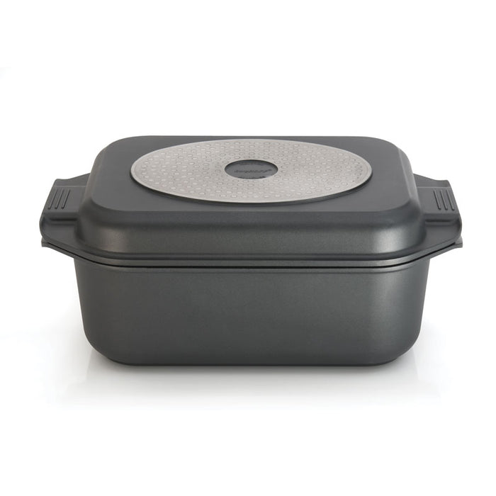 Image 4 of EuroCAST Cast Aluminum Nonstick 9.5qt. Double Roasting Pan