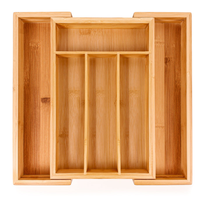 BergHOFF Bamboo 6-Slot Expanding Flatware Organizer, Set of Two - Kitchen Organizers