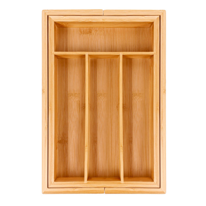 BergHOFF Bamboo 6-Slot Expanding Flatware Organizer, Set of Two - Kitchen Organizers