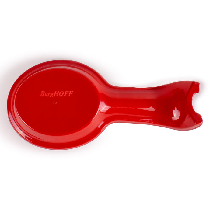 BergHOFF Neo 2pc Cast Iron Spoon Rest and Steak Press Set, Red - Grill Presses