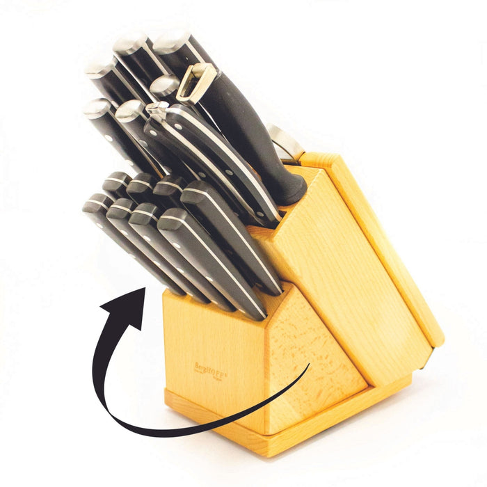 BergHOFF Forged 21Pc Stainless Steel Smart Knife Block with Sharpener - Knife Blocks & Holders