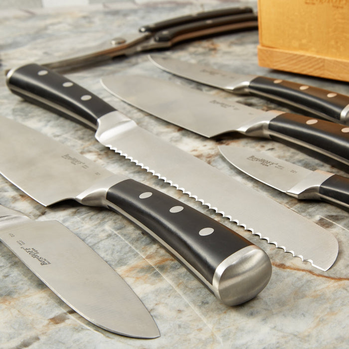 BergHOFF Forged 21Pc Stainless Steel Smart Knife Block with Sharpener - Knife Blocks & Holders