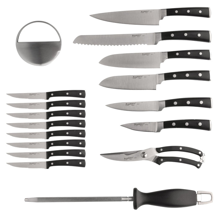 BergHOFF Forged 21Pc Stainless Steel Smart Knife Block with Sharpener - Knife Blocks & Holders