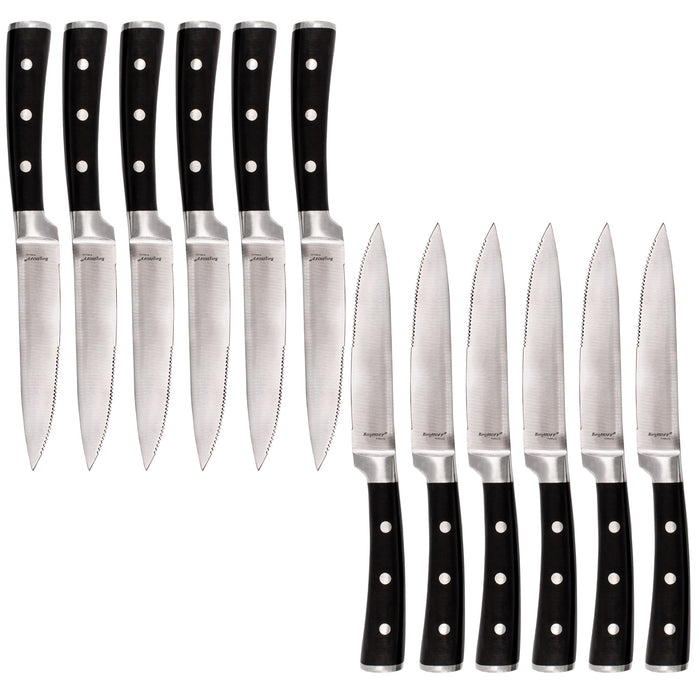 BergHOFF Essentials Classico 12Pc Stainless Steel Steak Knife Set, 5" - Kitchen Knives
