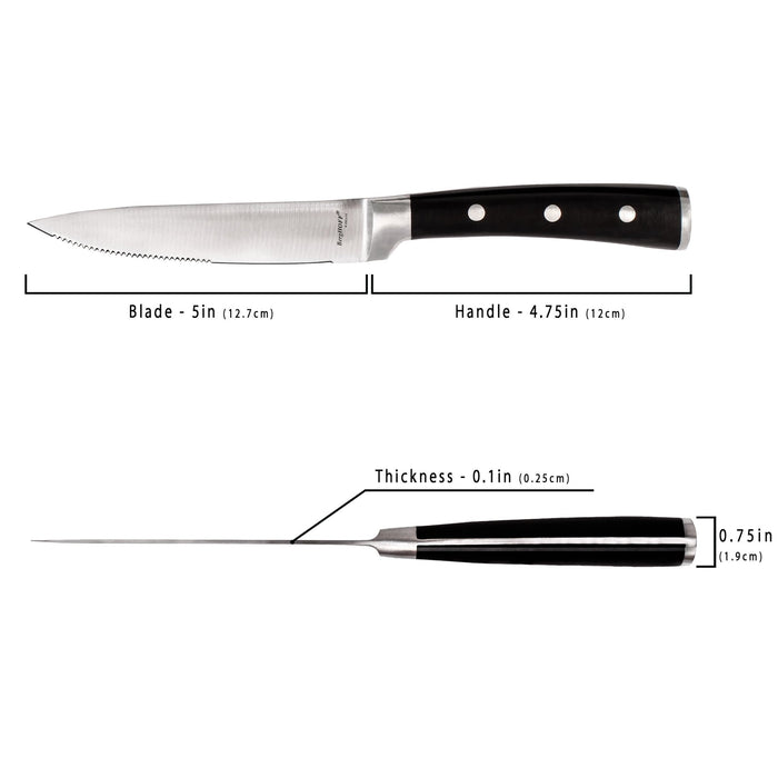 BergHOFF Essentials Classico 12Pc Stainless Steel Steak Knife Set, 5" - Kitchen Knives
