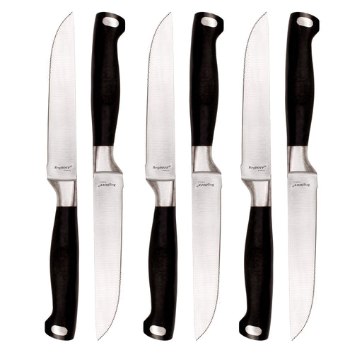 BergHOFF Bistro 12pc Stainless Steel Steak Knife Set, 4.25" - Kitchen Knives