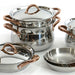 BergHOFF Ouro Gold 16Pc 18/10 Stainless Steel Cookware Set with SS Lids - Cookware Sets