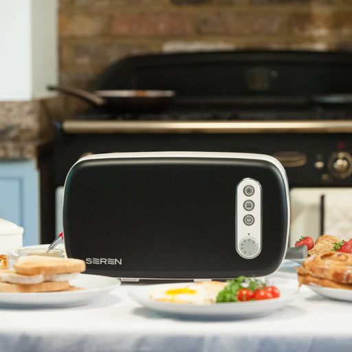 BergHOFF Seren 2Pc Side Loading Toaster with Black Panel - Toasters