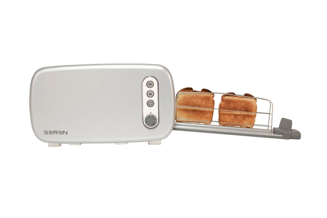 BergHOFF Seren 2Pc Side Loading Toaster with White/Cream Panel - Toasters
