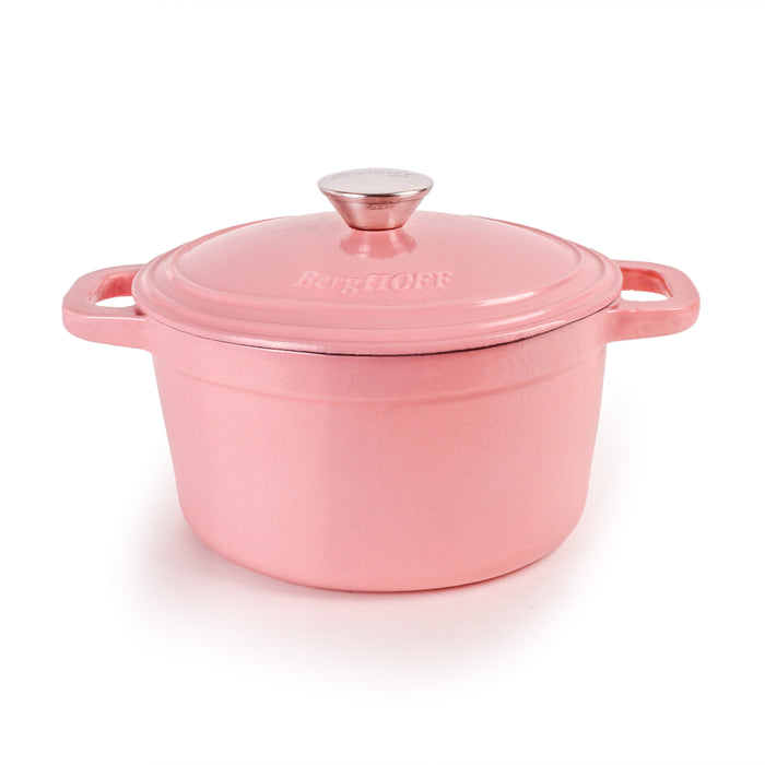 Image 1 of BergHOFF Neo Cast Iron 3qt. Round Dutch Oven 8" with Lid, Pink