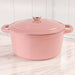 BergHOFF Neo Cast Iron 7qt. Round Dutch Oven 11" with Lid, Pink - Stock Pots