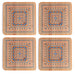 BergHOFF Bamboo Multi-Colored Trivet, Set of 4 - Kitchen Utensil Sets