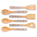 BergHOFF Patterned Bamboo 6Pc Utensil Set, Blue - Kitchen Utensil Sets