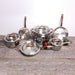 BergHOFF Ouro Gold 16Pc 18/10 Stainless Steel Cookware Set with Glass Lids - Cookware Sets