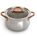 BergHOFF Ouro Gold 16Pc 18/10 Stainless Steel Cookware Set with Glass Lids - Cookware Sets