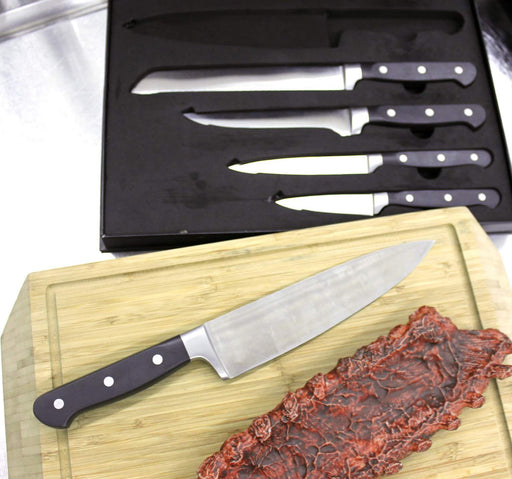 BergHOFF Essentials Contempo 6Pc Stainless Steel Knife Set with Sharpener - Kitchen Knives