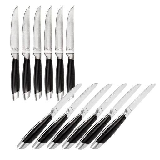 BergHOFF Essentials Geminis 12Pc Stainless Steel Steak Knife Set, 4.75" - Kitchen Knives