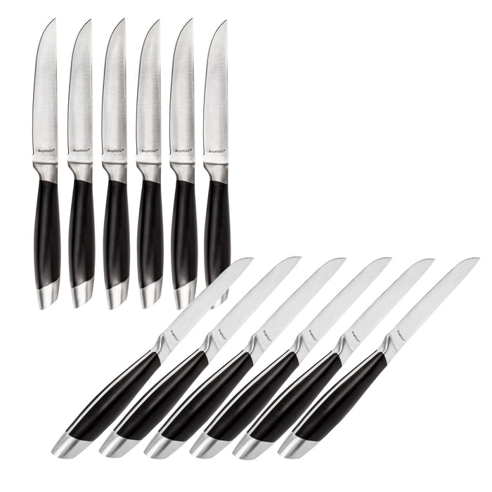 BergHOFF Essentials Geminis 12Pc Stainless Steel Steak Knife Set, 4.75" - Kitchen Knives