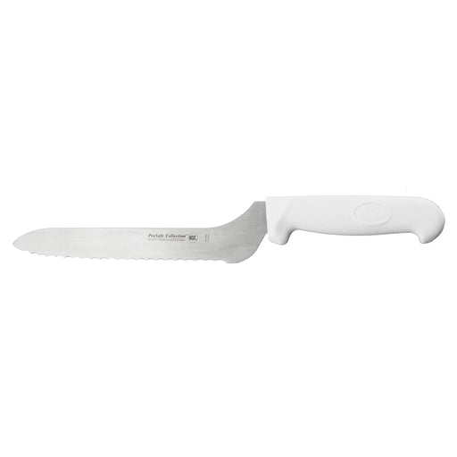 BergHOFF Ergonomic 9" Stainless Steel Scalloped Offset Bread Knife - Kitchen Knives