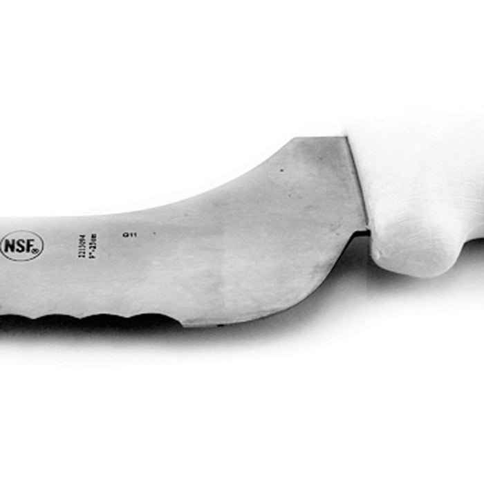 BergHOFF Ergonomic 9" Stainless Steel Scalloped Offset Bread Knife - Kitchen Knives