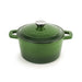 BergHOFF Neo 5pc Cast Iron Dutch Oven Set with 10" Fry Pan, 3qt. & 5qt., Green - Stock Pots