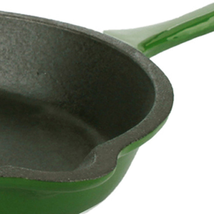 BergHOFF Neo 5pc Cast Iron Dutch Oven Set with 10" Fry Pan, 3qt. & 5qt., Green - Stock Pots
