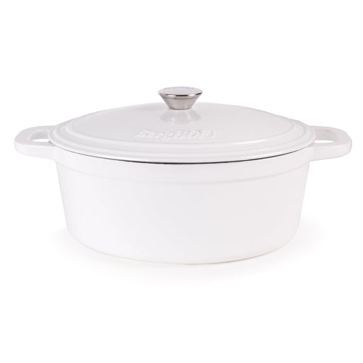 BergHOFF Neo Cast Iron 5qt. Oval Dutch Oven 11.5" with Lid, White - Dutch Ovens