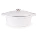 BergHOFF Neo Cast Iron 5qt. Oval Dutch Oven 11.5" with Lid, White - Dutch Ovens