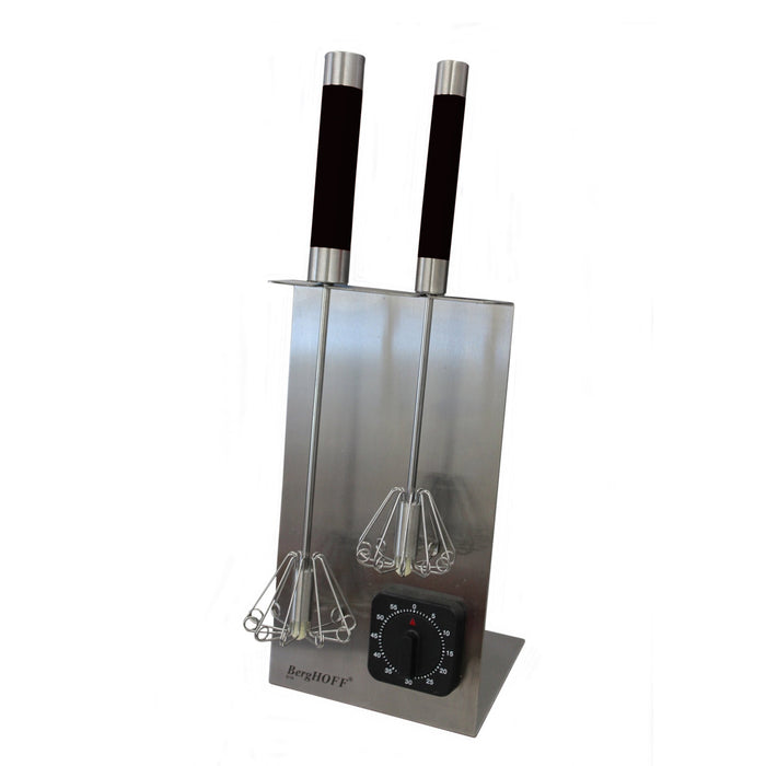 BergHOFF Essentials 3Pc 18/10 Stainless Steel Whisk Set, Black - Kitchen Utensil Sets