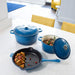 BergHOFF Neo 10pc Cast Iron Cookware Set, Blue - Cookware Sets