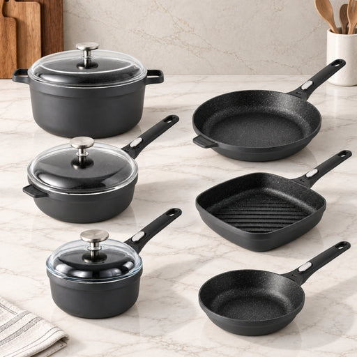 BergHOFF GEM 9pc Nonstick Cast Aluminum Advanced Cookware Set - Cookware Sets