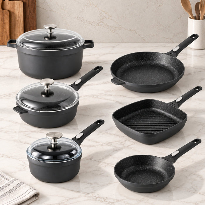 BergHOFF GEM 9pc Nonstick Cast Aluminum Advanced Cookware Set - Cookware Sets