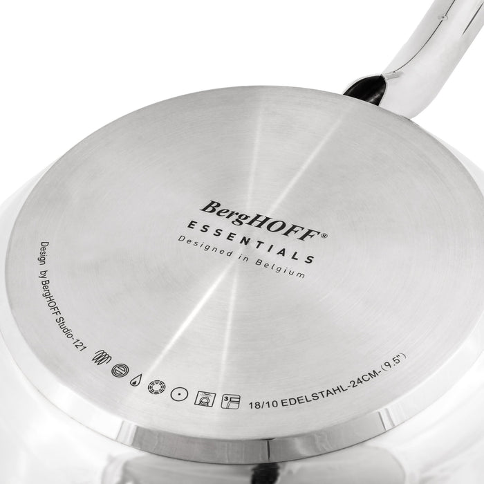 BergHOFF Belly Shape 18/10 Stainless Steel 9.5" Fry Pan - Skillets & Frying Pans