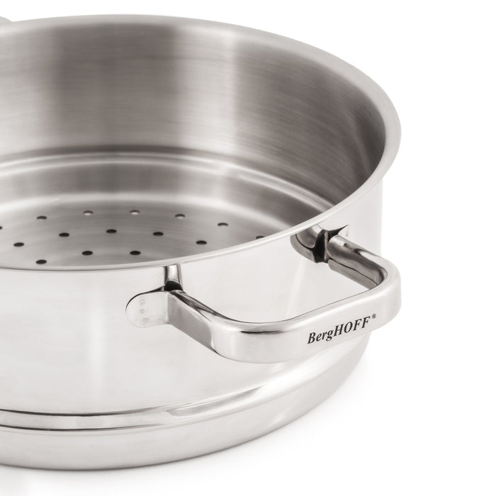 BergHOFF Belly Shape 18/10 Stainless Steel 9.5" Steamer - Steamer Baskets