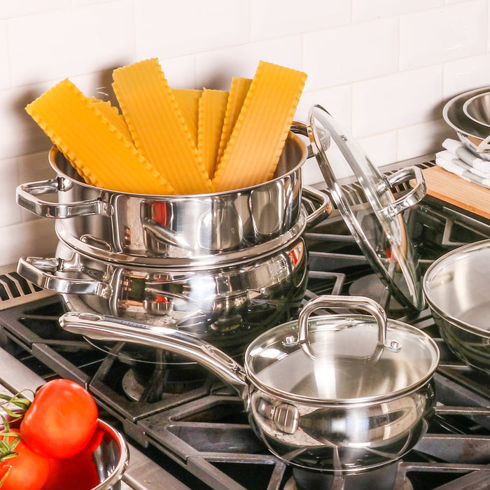 BergHOFF Belly Shape 18/10 Stainless Steel 9.5" Steamer - Steamer Baskets