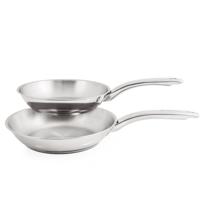 BergHOFF Belly Shape 12pc 18/10 Stainless Steel Cookware Set, Glass Lids - Cookware Sets