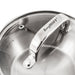 BergHOFF Belly Shape 18/10 Stainless Steel 6.25" Sauce Pan with Glass Lid, 1.5qt. - Saucepans