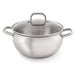 BergHOFF Belly Shape 18/10 Stainless Steel 9.5" Stock Pot with Glass Lid, 5.5qt. - Stock Pots
