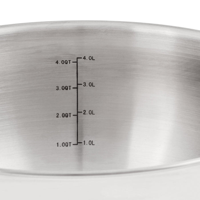 BergHOFF Belly Shape 18/10 Stainless Steel 9.5" Stock Pot with Glass Lid, 5.5qt. - Stock Pots