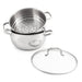 BergHOFF Belly Shape 18/10 Stainless Steel 9.5" Stock Pot with Glass Lid, 5.5qt. - Stock Pots