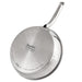 BergHOFF Belly Shape 18/10 Stainless Steel 10.5" Skillet with Glass Lid, 2.5qt. - Skillets & Frying Pans