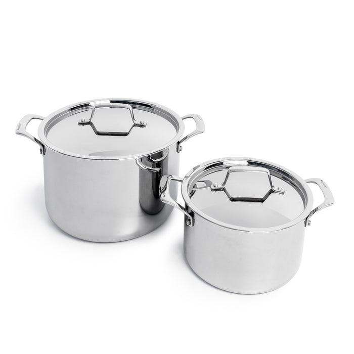 Herogo 10 Quart Stainless Steel Stock Pot With Lid - Tri-ply Construction For All Stovetops