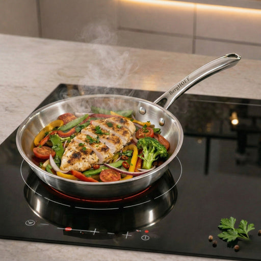 BergHOFF Professional Tri-Ply 18/10 Stainless Steel 10'' Fry Pan - Skillets & Frying Pans