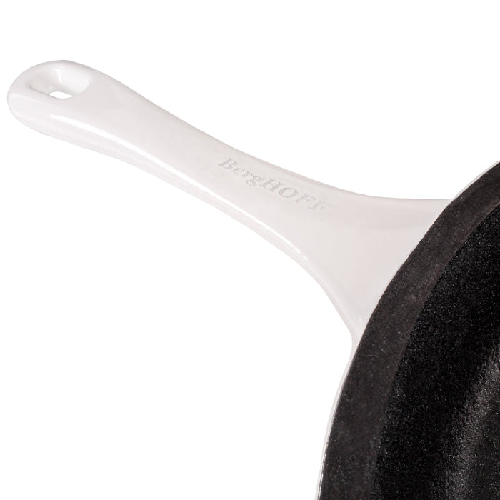 BergHOFF Neo 3pc Cast Iron Cookware Set, Fry Pan & Round Dutch Oven, White - Cookware Sets