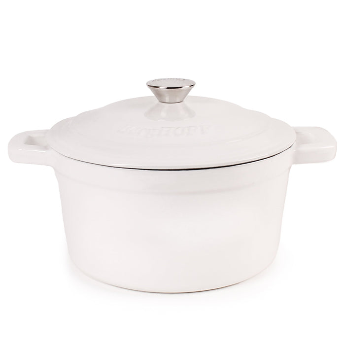 BergHOFF Neo 4pc Cast Iron Cookware Set, 3qt. & 7qt., White - Cookware Sets