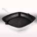 BergHOFF Neo 3pc Cast Iron Cookware Set, Grill Pan & Round Dutch Oven, White - Cookware Sets
