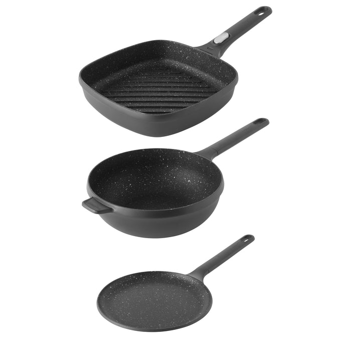 BergHOFF GEM 3Pc Nonstick Cast Aluminum Specialty Cookware Set - Cookware Sets