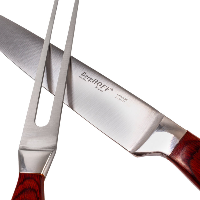 BergHOFF Pakka Wood 7pc Stainless Steel Steak & Carving Knife Set - Kitchen Knives