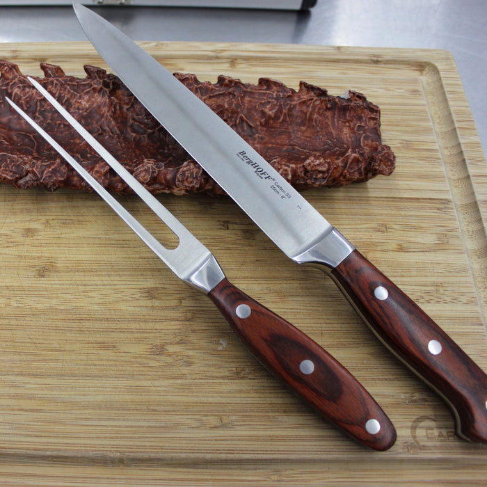BergHOFF Pakka Wood 7pc Stainless Steel Steak & Carving Knife Set - Kitchen Knives