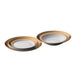 BergHOFF GEM Porcelain 6Pc Dinnerware Place Setting, White & Gold - Dinnerware Sets